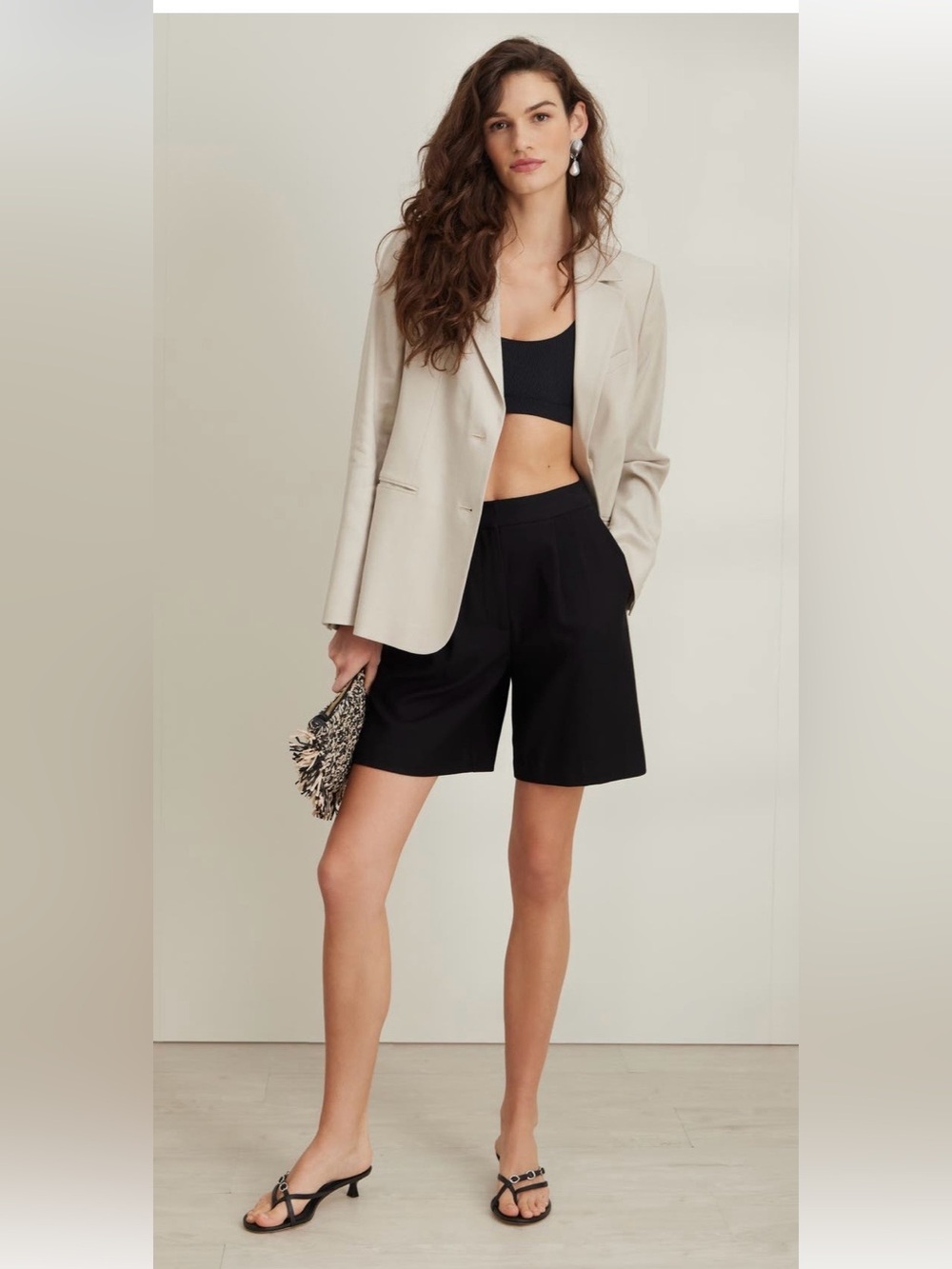 Nordstrom linen blend boyfriend blazer